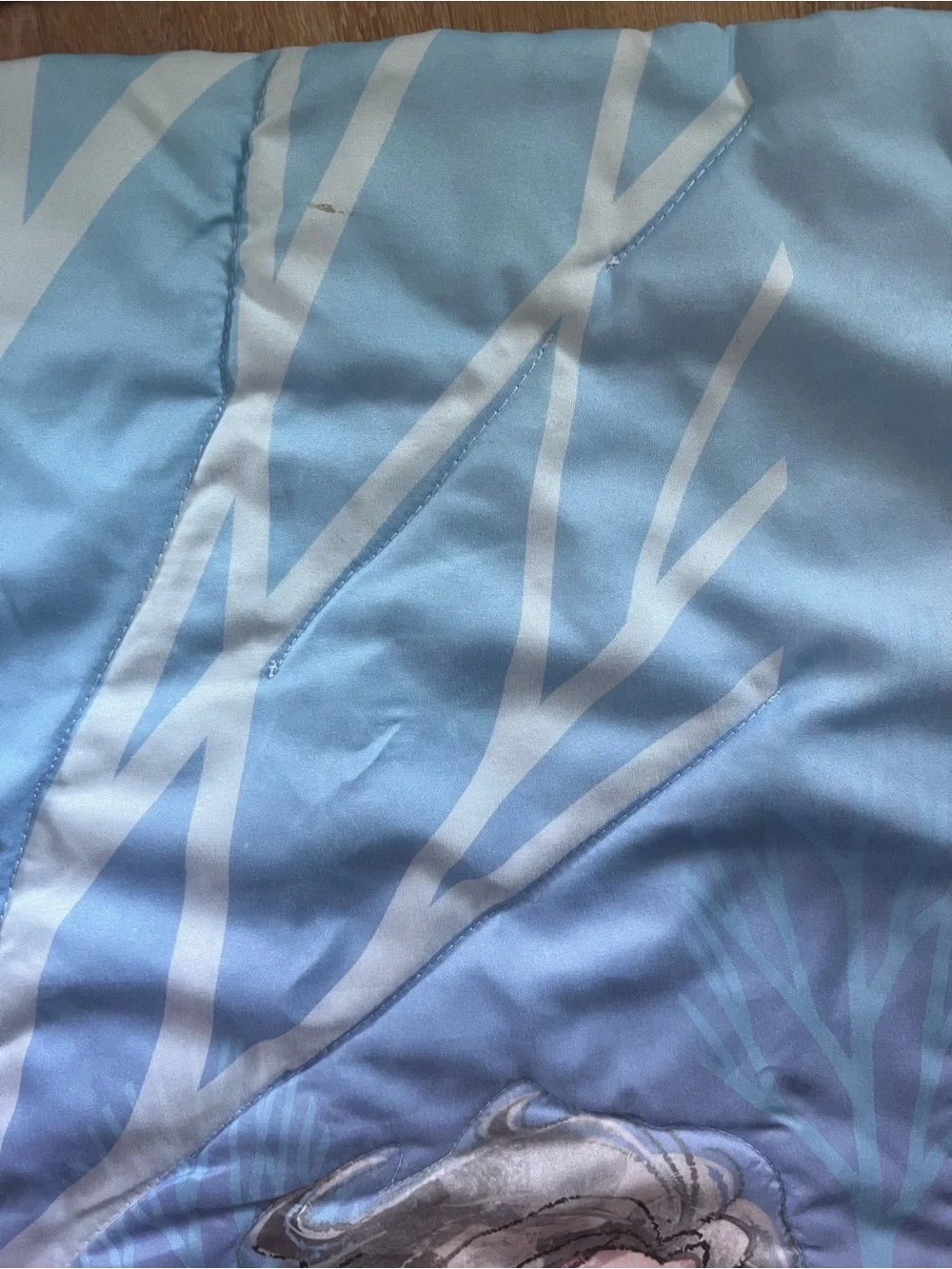 Frozen-Themed Blue Kids Microfiber Toddler Blanket - Official Disney